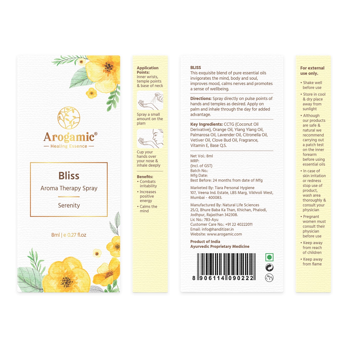 Bliss Aromatherapy Spray 8ml