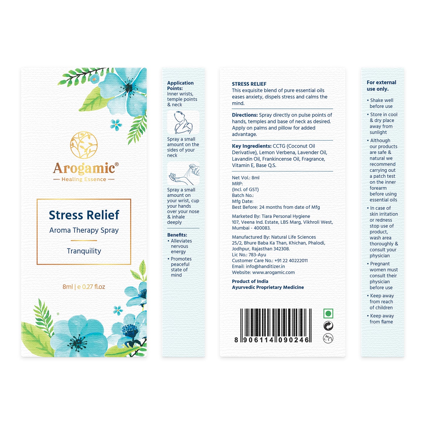 Stress Relief Aromatherapy Spray 8ml