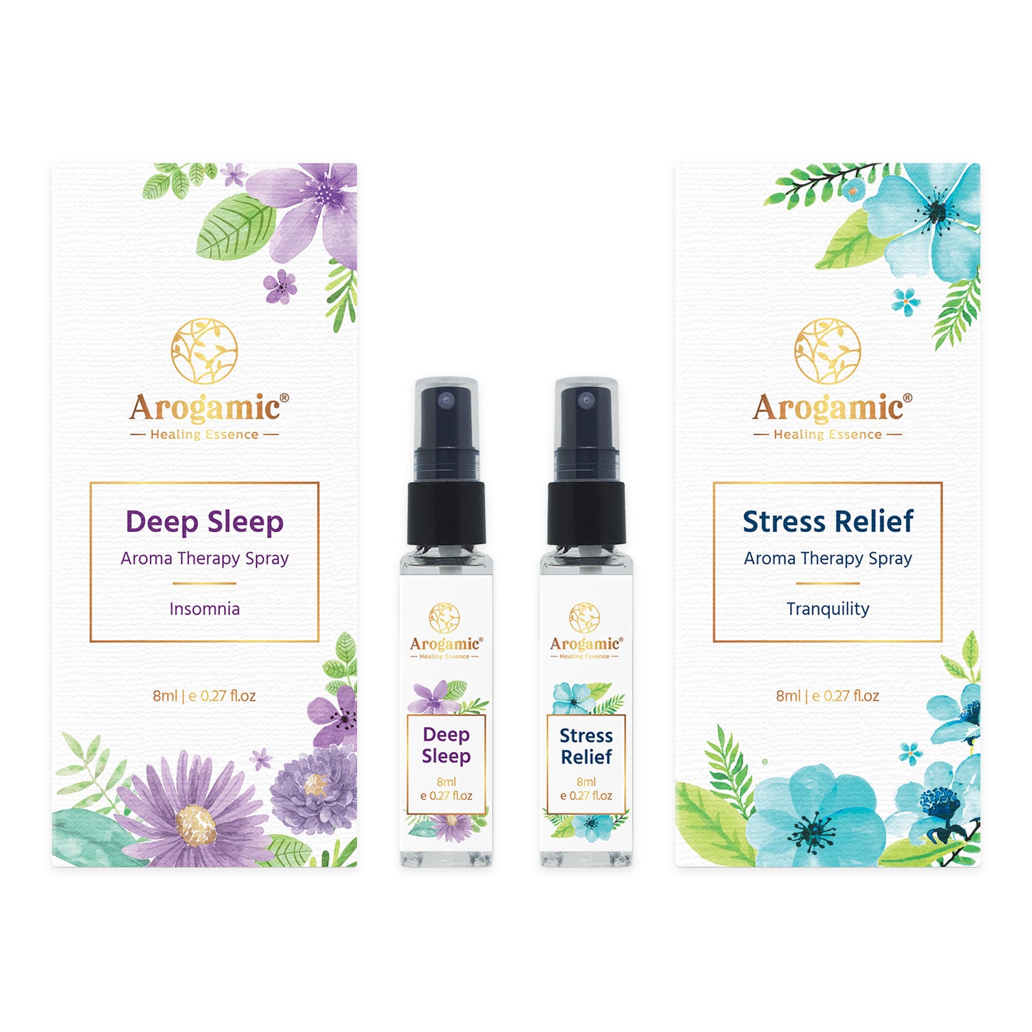 Deep Sleep and Stress Relief Aromatherapy Spray Value Bundle