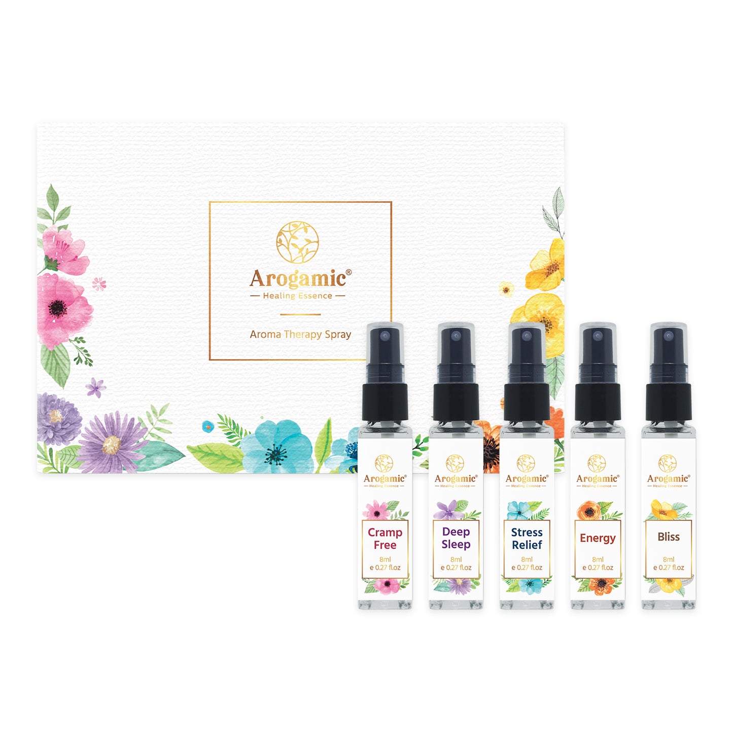 Gift Pack of 5 Aromatherapy Sprays